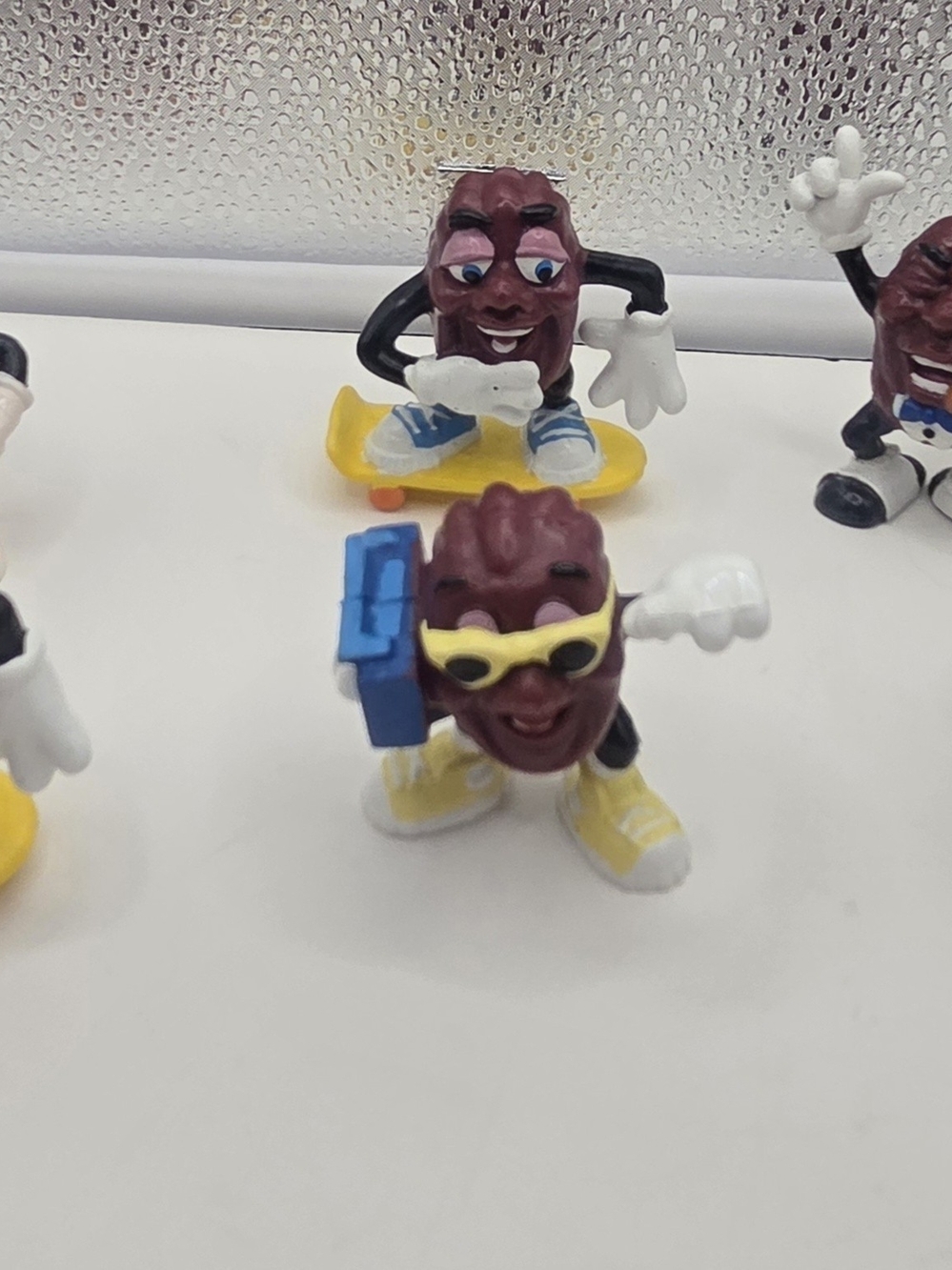 Vintage California Raisins Figurines from 1987 Lot of 6